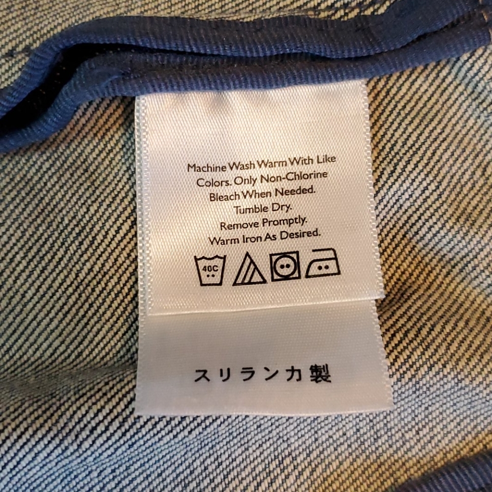 EDDIE BAUER Jean Denim Jacket Blue Size Medium - Picture 13 of 15
